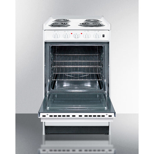 Summit 20" Wide Electric Coil Top Range