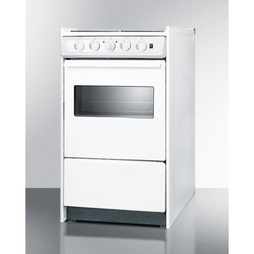Summit 20" Wide Electric Coil Top Range 