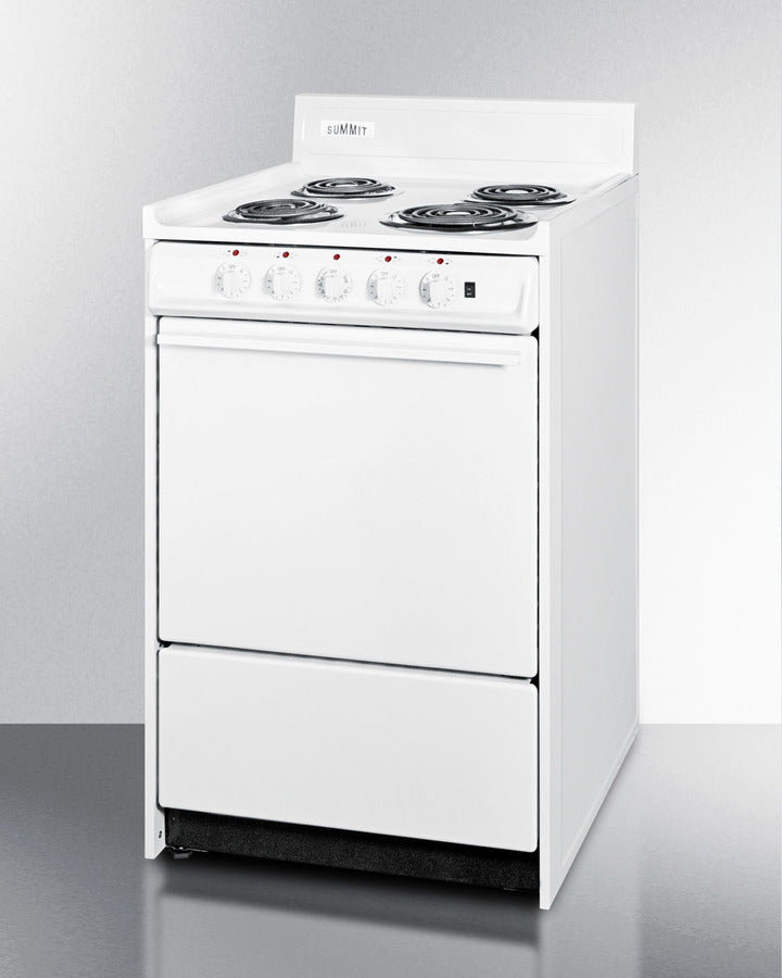 Summit 20" Wide Electric Coil Top Range 