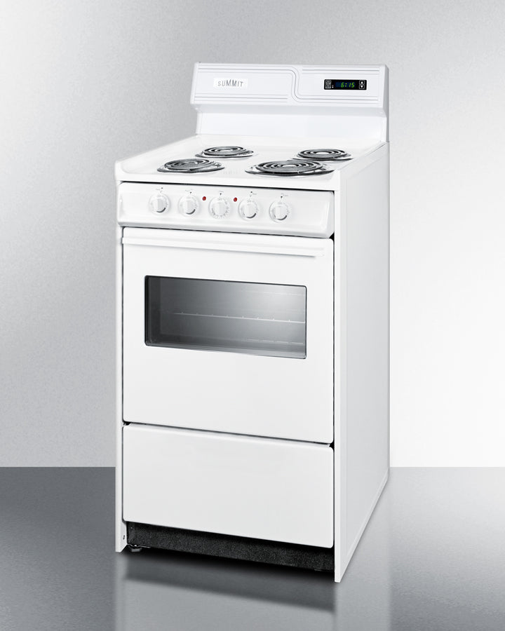 Summit 20" Wide Electric Coil Top Range