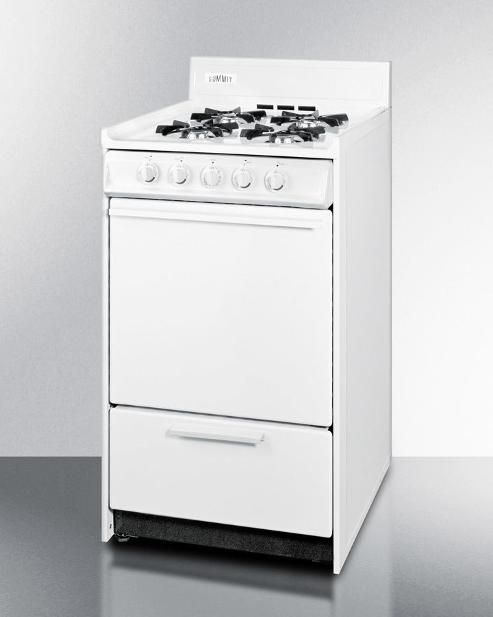 Summit 20" Wide Gas Range