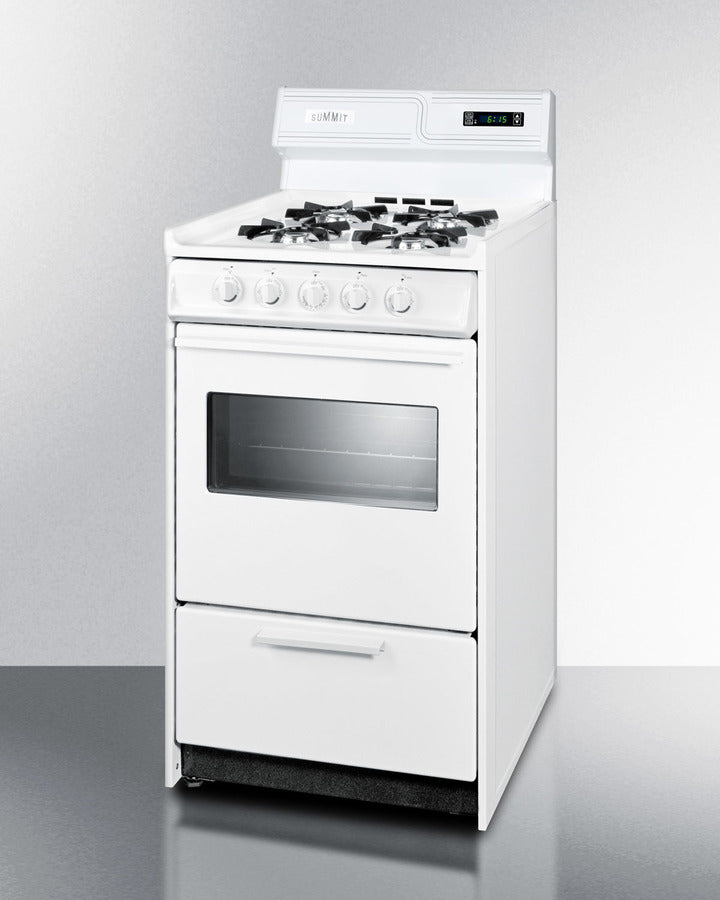 Summit 20" Wide Gas Range