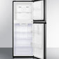 Summit 22" Wide Frost-Free Refrigerator-Freezer Open