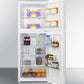 Summit 22" Wide Frost-Free Refrigerator-Freezer in White Full