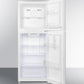 Summit 22" Wide Frost-Free Refrigerator-Freezer in White Open