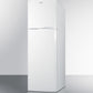 Summit 22" Wide Top Mount Refrigerator-Freezer in White Angle