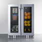 Summit 24" Built-In Dual-Zone Produce Refrigerator ADA Compliant