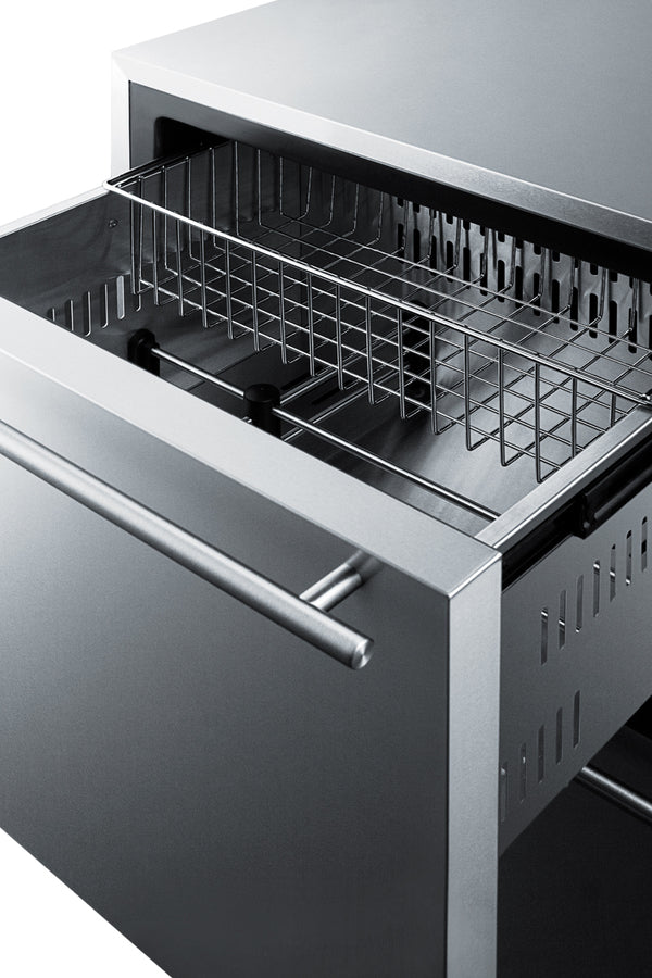 Summit 24" Outdoor 2-Drawer All-Freezer