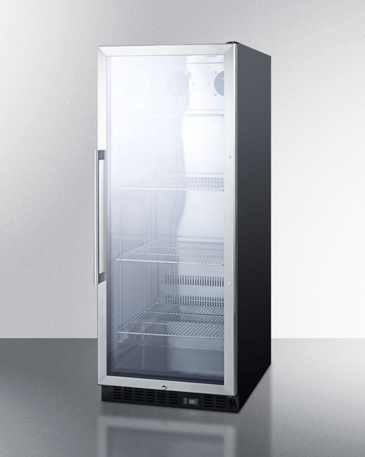 Summit 24" Wide 11 Cu.Ft. Beverage Center with Black Cabinet