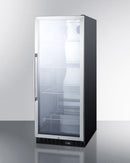 Summit 24" Wide 11 Cu.Ft. Beverage Center with Black Cabinet