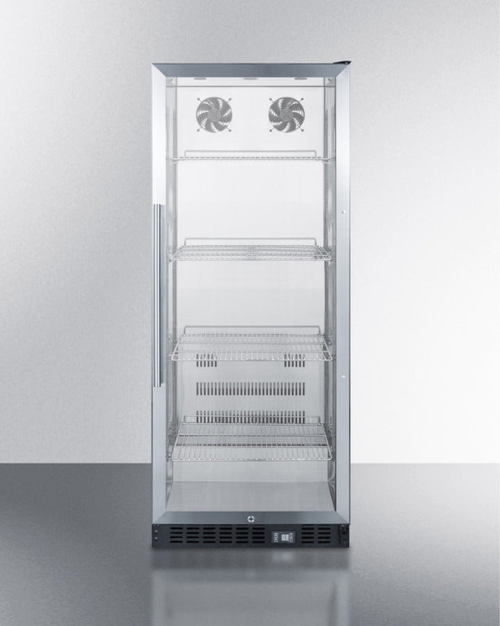Summit 24" Wide 11 Cu.Ft. Beverage Center with Stainless Steel Cabinet