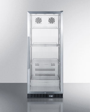 Summit 24" Wide 11 Cu.Ft. Beverage Center with Stainless Steel Cabinet