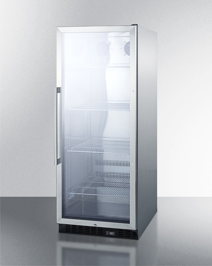 Summit 24" Wide 11 Cu.Ft. Beverage Center with Stainless Steel Cabinet