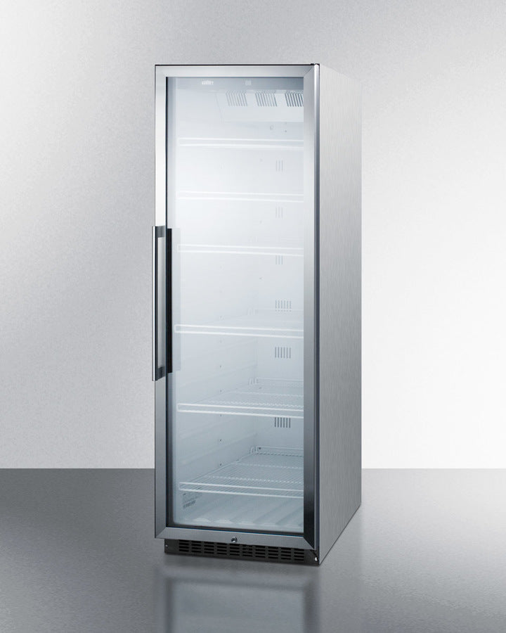 Summit 24" Wide 12.6 Cu.Ft. Beverage Center with Stainless Steel Cabinet