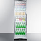 Summit 24" Wide 12.6 Cu.Ft. Beverage Center with White Cabinet and Left Hand Door