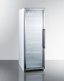 Summit 24" Wide 12.6 Cu.Ft. Beverage Center with White Cabinet and Left Hand Door