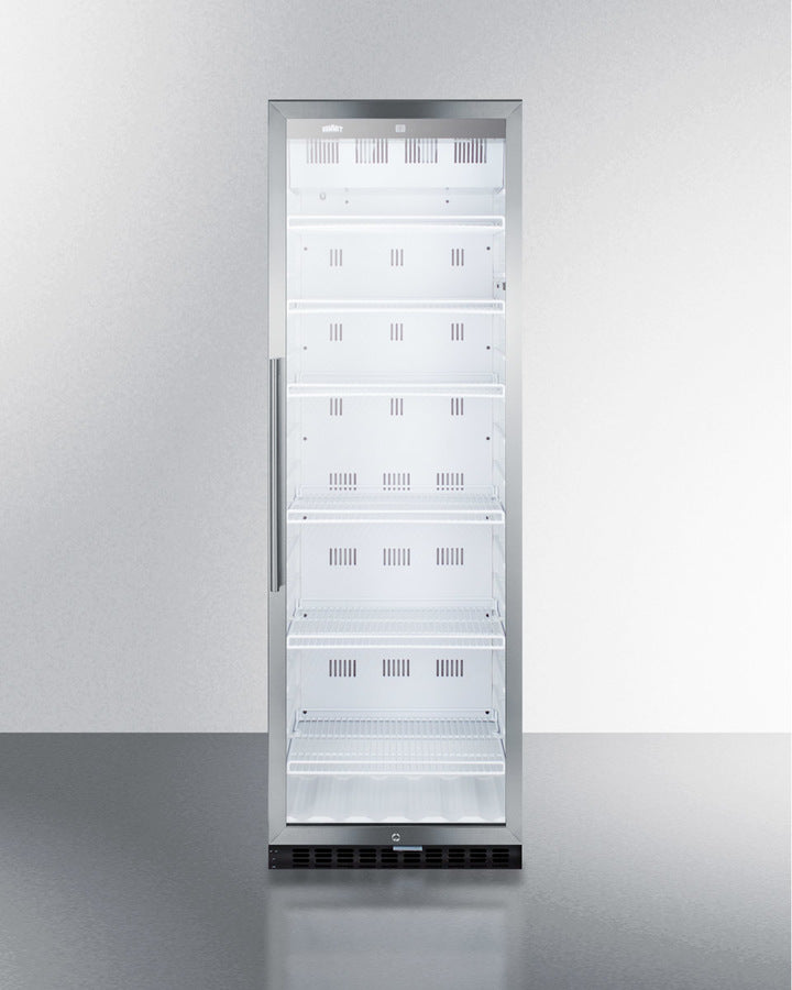 Summit 24" Wide 12.6 Cu.Ft. Beverage Center with White Cabinet