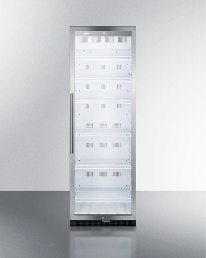 Summit 24" Wide 12.6 Cu.Ft. Beverage Center with White Cabinet