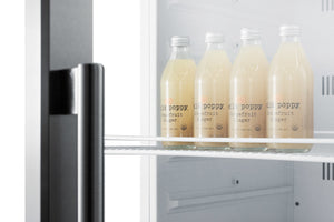 Summit 24" Wide 12.6 Cu.Ft. Beverage Center with White Cabinet