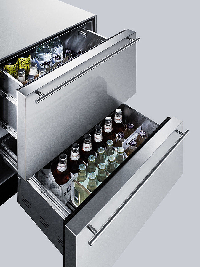 Summit 24" Wide 2-Drawer All-Refrigerator ADA Compliant