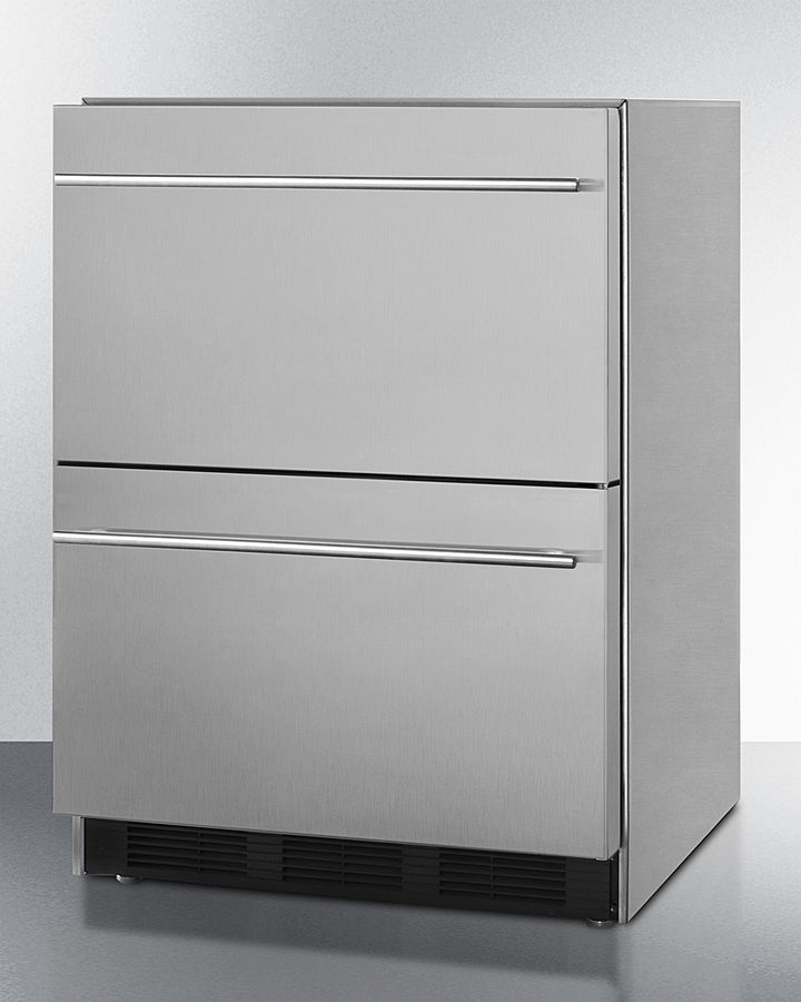 Summit 24" Wide 2-Drawer All-Refrigerator ADA Compliant