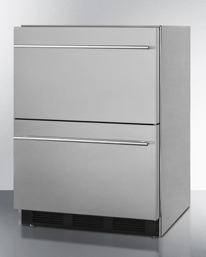 Summit 24" Wide 2-Drawer All-Refrigerator