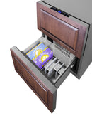 Summit 24" Wide 2-Drawer Refrigerator-Freezer