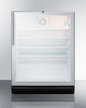 Summit 24" Wide 5.5 Cu.Ft. Beverage Center with Thin Handle ADA Compliant