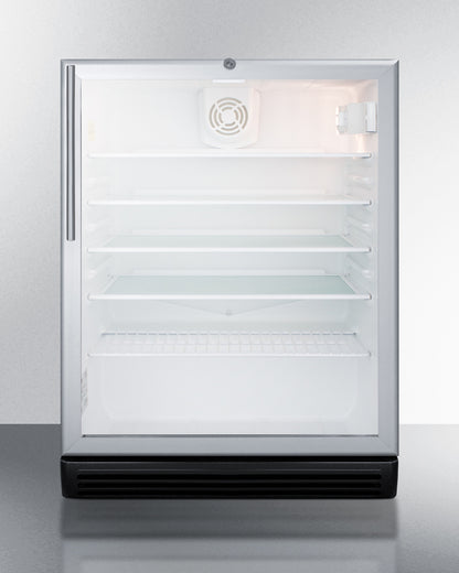 Summit 24" Wide 5.5 Cu.Ft. Beverage Center with Thin Handle ADA Compliant