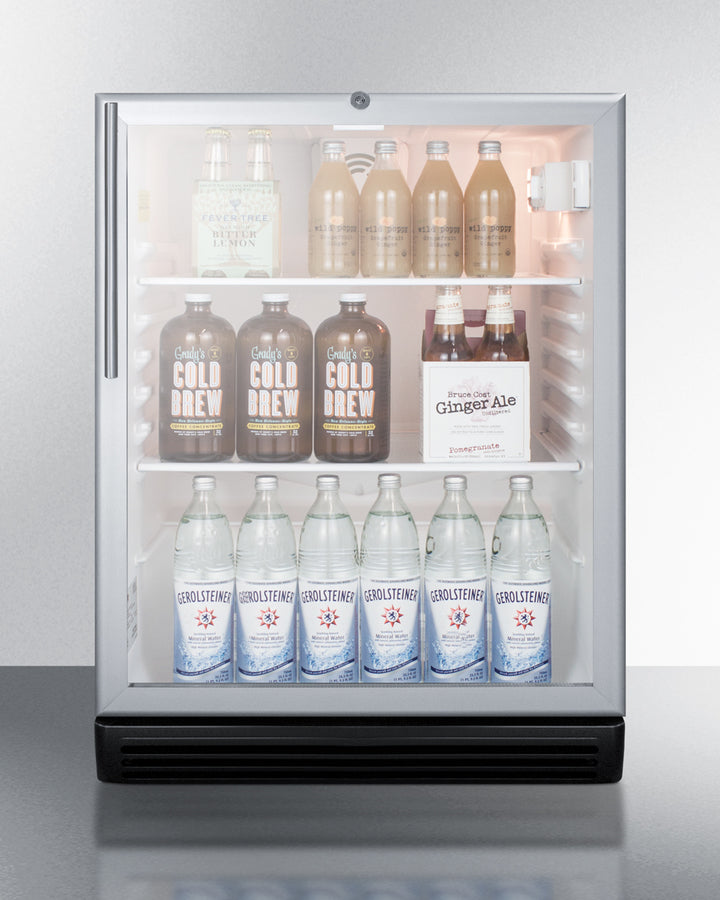 Summit 24" Wide 5.5 Cu.Ft. Beverage Center with Thin Handle ADA Compliant
