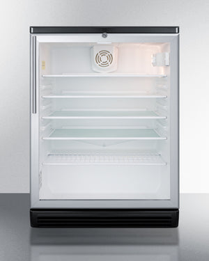 Summit 24" Wide 5.5 Cu.Ft. Beverage Center with Thin Handle
