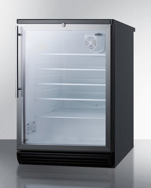 Summit 24" Wide 5.5 Cu.Ft. Beverage Center with Thin Handle