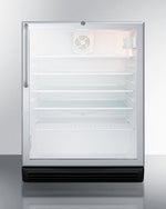 Summit 24" Wide 5.5 Cu.Ft. Beverage Center with Towel Bar Handle ADA Compliant