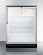 Summit 24" Wide 5.5 Cu.Ft. Beverage Center with Towel Bar Handle