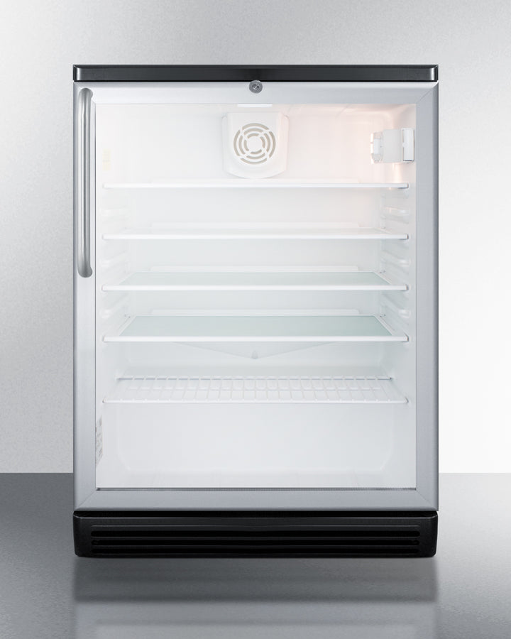 Summit 24" Wide 5.5 Cu.Ft. Beverage Center with Towel Bar Handle