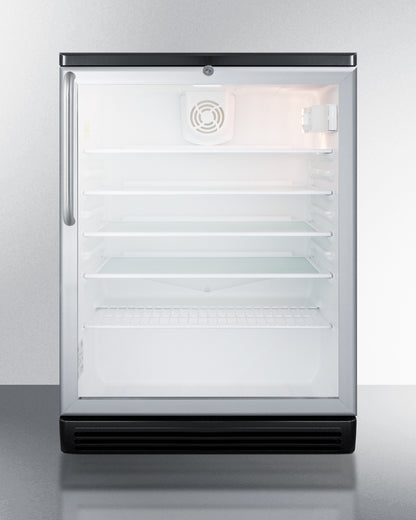 Summit 24" Wide 5.5 Cu.Ft. Beverage Center with Towel Bar Handle