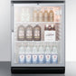 Summit 24" Wide 5.5 Cu.Ft. Beverage Center with Towel Bar Handle