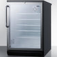 Summit 24" Wide 5.5 Cu.Ft. Beverage Center with Towel Bar Handle