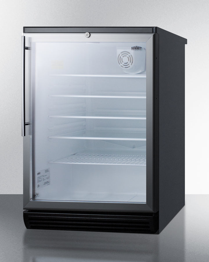 Summit 24" Wide 5.5 Cu.Ft. Built-In Beverage Center with Thin Handle