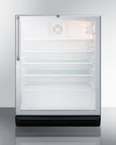 Summit 24" Wide 5.5 Cu.Ft. Built-In Beverage Center with Towel Bar Handle ADA Compliant