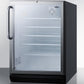 Summit 24" Wide 5.5 Cu.Ft. Built-In Beverage Center with Towel Bar Handle ADA Compliant