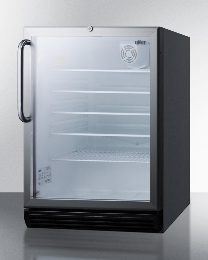 Summit 24" Wide 5.5 Cu.Ft. Built-In Beverage Center with Towel Bar Handle ADA Compliant