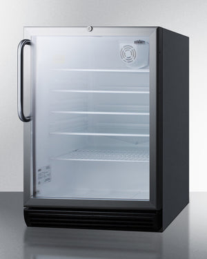 Summit 24" Wide 5.5 Cu.Ft. Built-In Beverage Center with Towel Bar Handle ADA Compliant
