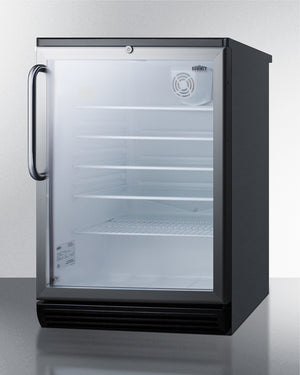 Summit 24" Wide 5.5 Cu.Ft. Built-In Beverage Center with Towel Bar Handle