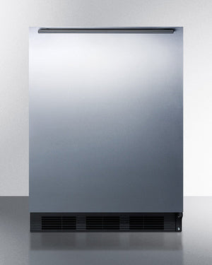 Summit 24" Wide All-Refrigerator With Horizontal Handle Front
