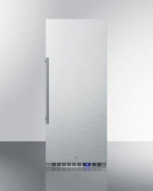 Summit 24" Wide All-Refrigerator with Stainless Steel Interior and Exterior Front