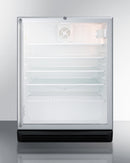 Summit 24" Wide Beverage Center with Full-Length Towel Bar Handle ADA Compliant