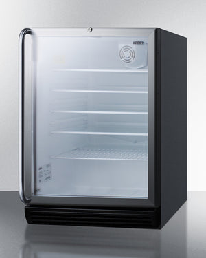 Summit 24" Wide Beverage Center with Full-Length Towel Bar Handle ADA Compliant