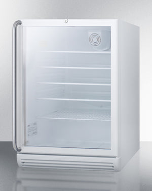 Summit 24" Wide Beverage Center with Full-Length Towel Bar Handle ADA Compliant