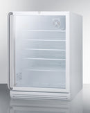 Summit 24" Wide Beverage Center with Full-Length Towel Bar Handle ADA Compliant